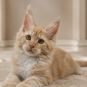 iscotti red tabby Maine Coon male kitten