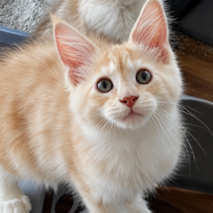 Elowen, red silver polydactyl Maine Coon female