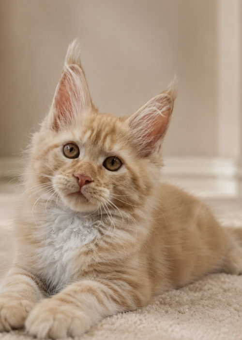 iscotti red tabby Maine Coon male kitten